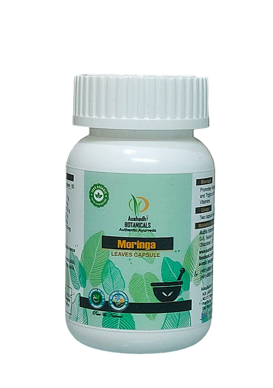 Organic Moringa-Promotes Respiratory Health. Helps normalising Cholesterol and Triglycerides, Provides essential Amino Acids and Vitamins.